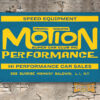 Baldwin Motion Performance Super Car Club 2'x3 Garage Shop Banner Blue