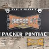 Packer Pontiac Detroit License Plate Frame Performance Dealer Re-creation