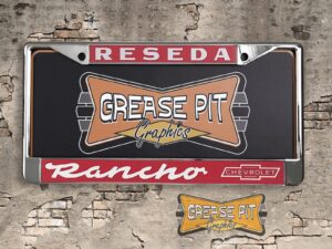Rancho Chevrolet Reseda License Plate Frame Re-creation