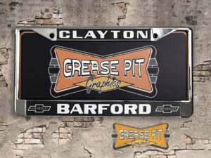 Barford Chevrolet Clayton License Plate Frame Tribute