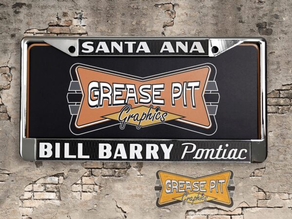 Bill Barry Pontiac Santa Ana License Plate Frame Tribute