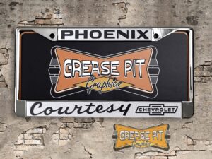 Courtesy Chevrolet Phoenix License Plate Frame Tribute