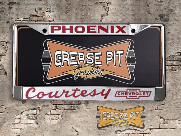Courtesy Chevrolet Phoenix License Plate Frame Tribute