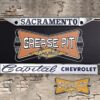 Capital Chevrolet Sacramento License Plate Frame Tribute