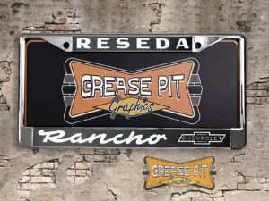 Rancho Chevrolet Reseda License Plate Frame Tribute