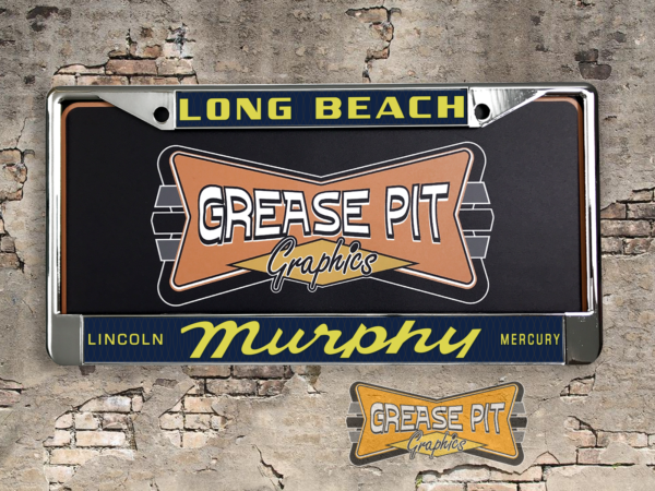 Murphy Lincoln Mercury Long Beach License Plate Frame Tribute