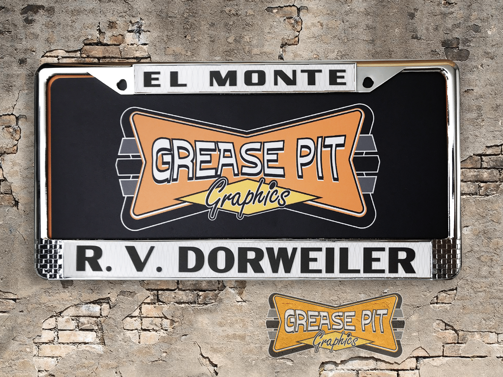 RV Dorweiler Chevrolet El Monte License Plate Frame Tribute