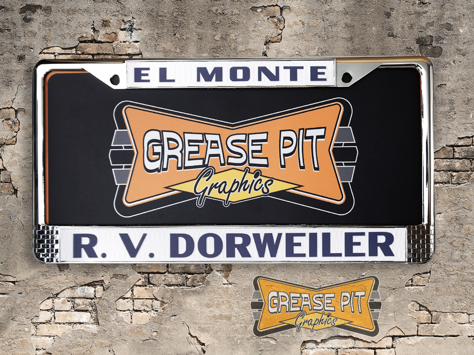 RV Dorweiler Chevrolet El Monte License Plate Frame Tribute