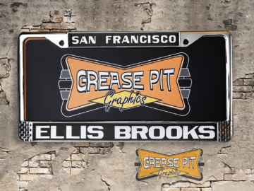 Ellis Brooks Chevrolet San Francisco License Plate Frame Tribute