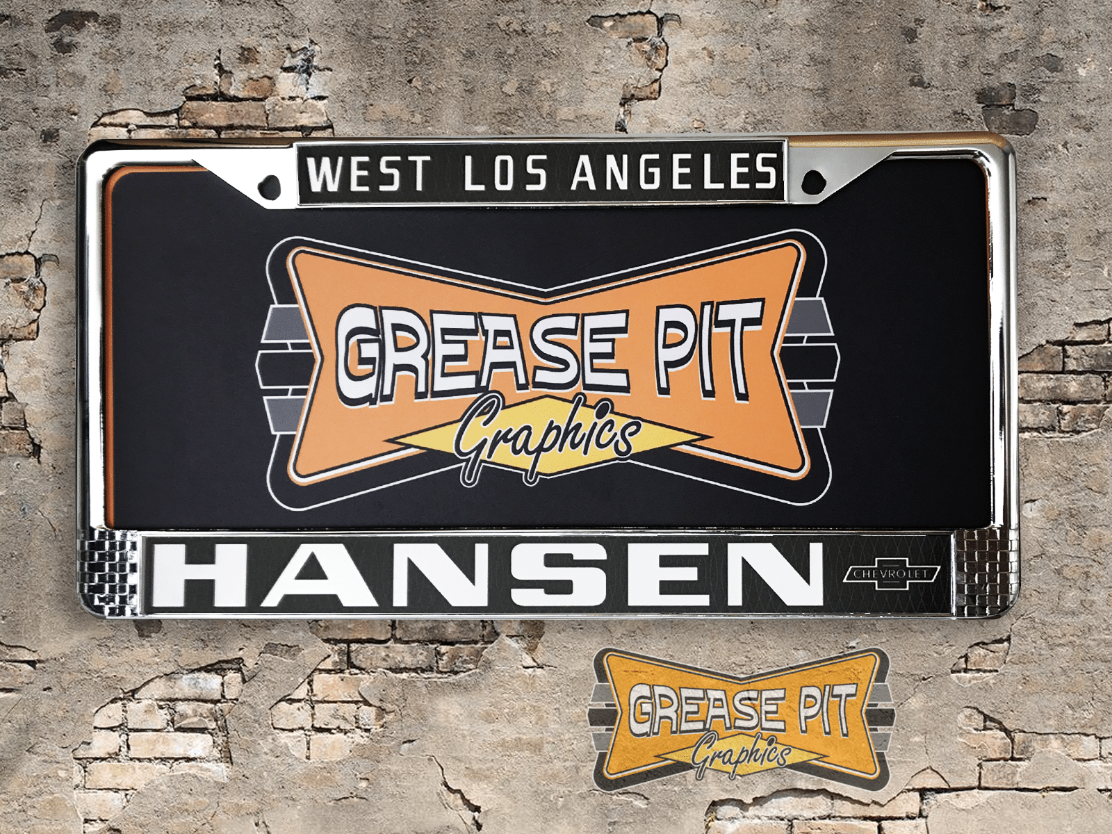 Hansen Chevrolet West Los Angeles License Plate Frame Tribute