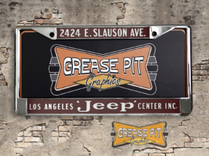 Los Angeles Jeep Center License Plate Frame Tribute