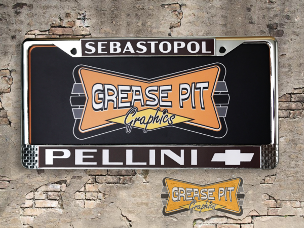 Pellini Chevrolet Sebastopol License Plate Frame Tribute