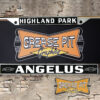 Angelus Chevrolet Highland Park License Plate Frame Tribute Black