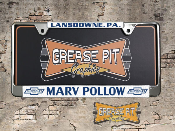 Marv Pollow Chevrolet Lansdowne License Plate Frame Tribute