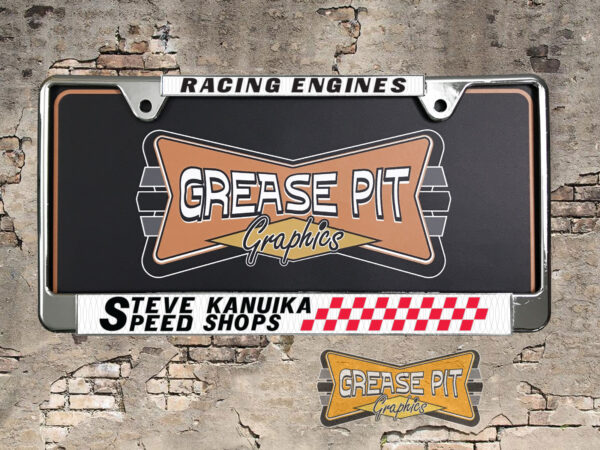 Steve Kanuika Speed Shops License Plate Frame Tribute