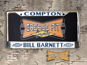 Bill Barnett Chevrolet Compton License Plate Frame Tribute