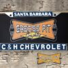 C & H Chevrolet Santa Barbara License Plate Frame Blue