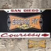 Courtesy Chevrolet San Diego License Plate Frame Tribute Red