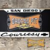 Courtesy Chevrolet San Diego License Plate Frame Tribute Black
