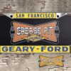 Geary Ford San Francisco reproduction liscense plate frame