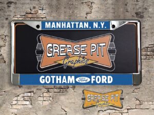 Gotham Ford License Plate Frame Tribute Ford Performance Dealer