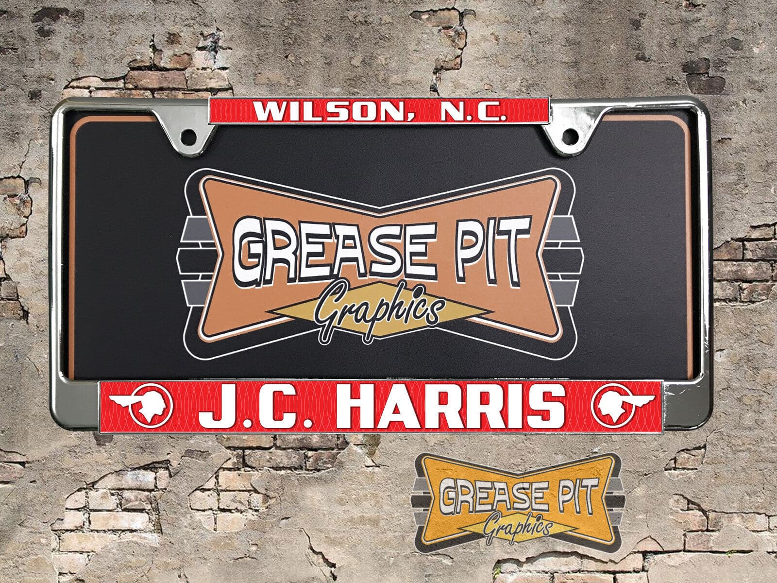 JC Harris Pontiac Wilson License Plate Frame