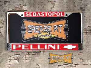 Pellini Chevrolet Sebastopol License Plate Frame Tribute