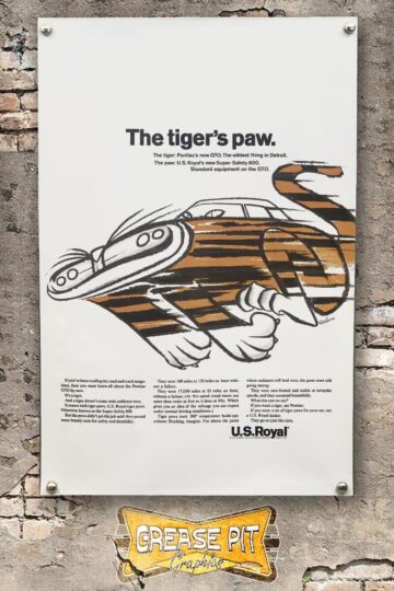 Uniroyal The Tiger's Paw 2'x3' Garage Shop Banner