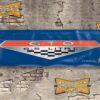 Pontiac GTO Emblem 1'x3' Garage Shop Banner - Barrier Blue