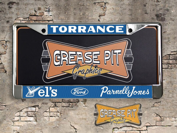 Vel's Parnelli Jones Ford Torrance License Plate Frame