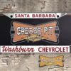 Washburn Chevrolet Santa Barbara License Plate Frame Tribute -White