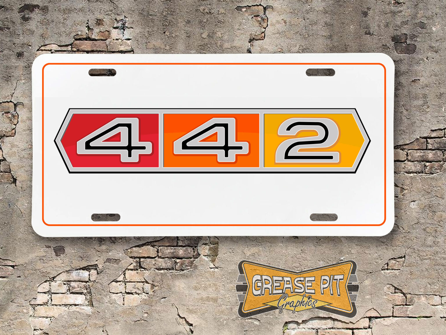 Grease Pit Graphics Garage Banners Vintage Style License Plate Frames And More For The Hot