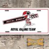 Royal Pontiac Racing Team License Plate white
