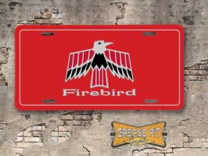 Pontiac Firebird First Generation License Plate Red