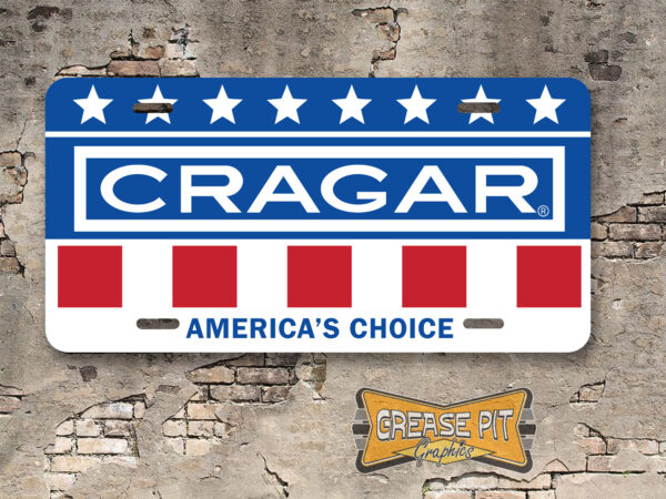 Cragar Wheels Americas Choice Booster License Plate