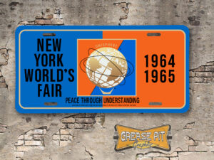 1964 1965 New York World's Fair Booster License Plate