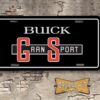 Buick Skylark Gran Sport 1965 1966 Booster License Plate black