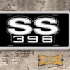 Chevrolet SS396 Booster License Plate black and grey