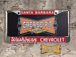 Washburn Chevrolet Santa Barbara License Plate Frame Red