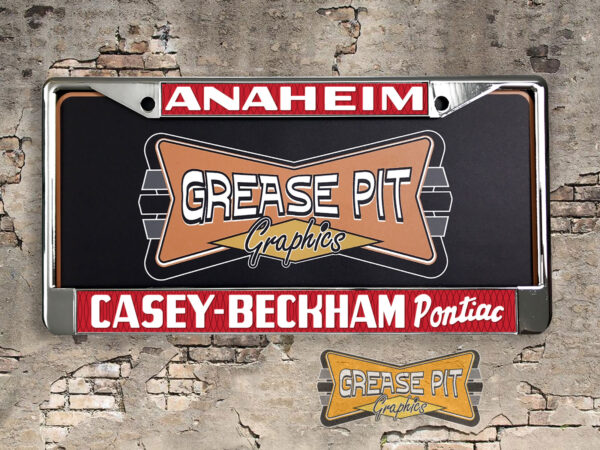 Casey Beckham Pontiac Anaheim License Plate Frame