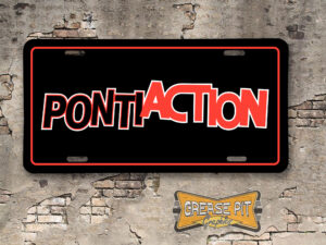 Pontiac PONTIACTION Booster License Plate