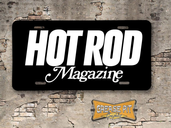 Hot Rod Magazine Booster License Plate