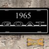 Pontiac 1965 GTO GOAT Booster License Plate