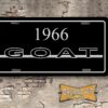 Pontiac 1966 GTO GOAT Booster License Plate