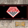 Pontiac GTO Vintage Style Booster License Plate