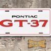 Pontiac GT-37 Booster License Plate