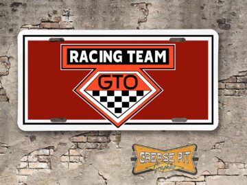 Pontiac GTO Racing Team Booster License Plate
