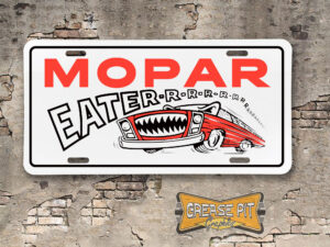 Vintage Style Hot Rod MOPAR Eater Booster License Plate