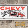 Vintage Style Hot Rod Chevy Eater Booster License Plate