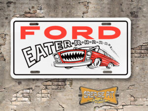 Vintage Style Hot Rod Ford Eater Booster License Plate